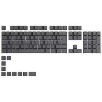 Glorious GPBT Keycaps - 115 PBT näppäinhattua, ISO, ES Layout, Black Ash