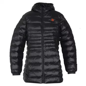 Glovii GTFBL naisten lämmitettävä softshell-takki hiilikuitulämmityksellä, 3 tilaa, ladattava akku, musta