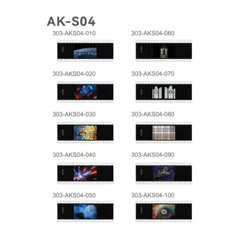 Godox AK-S04 liukusarja – 6 ruostumatonta terästä olevaa gobo-kuviota AK-R1-pyöreälle salamapäälle