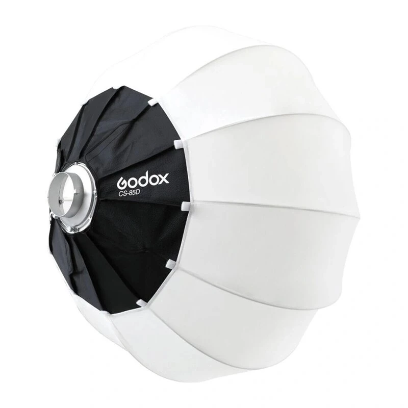 Godox CS-85D 85 cm lyhtysoftbox Bowens-kiinnityksellä, taitettava pallodiffuusori studiovalaisimille ja LED-valoille