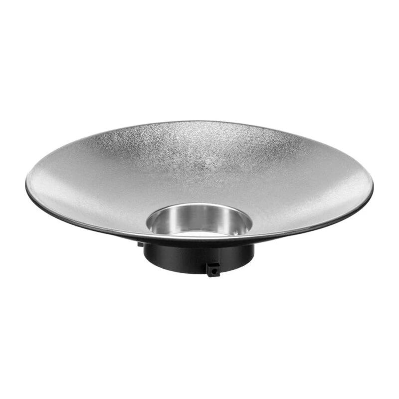 Godox RFT-4 Bowens-kiinnitys vakioreflektori (7 tuumaa, 55°, hopeinen sisäpinta, sateenvarjokiinnitys)