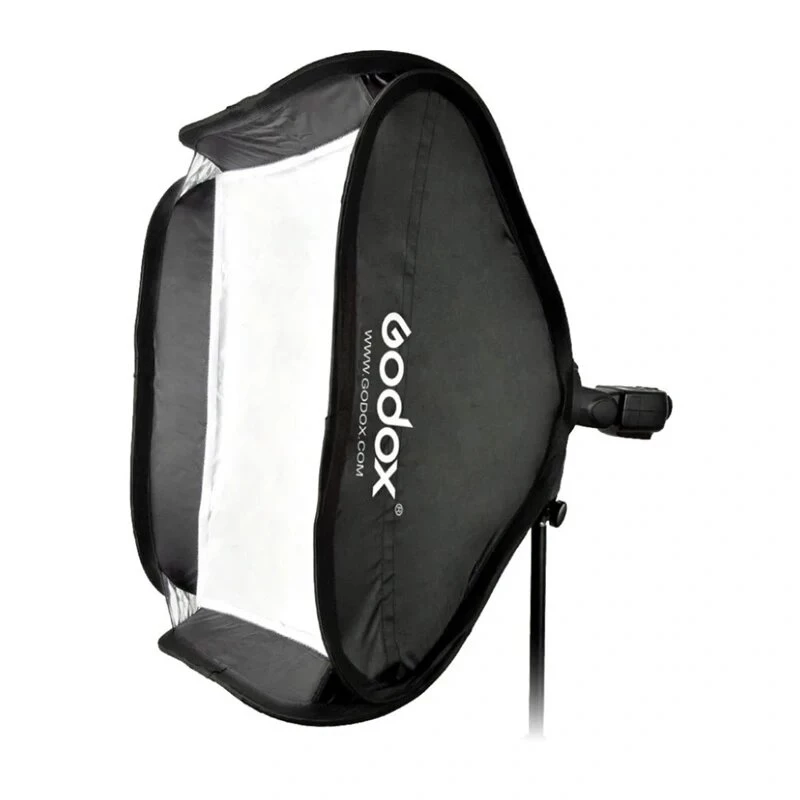 Godox SFGV8080 80x80cm hopea grid softbox Bowens-kiinnityksellä, 40° grid, sisä- ja ulkodiffuusorilla, nopea pystytys