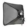 Godox SFGV8080 80x80cm hopea grid softbox Bowens-kiinnityksellä, 40° grid, sisä- ja ulkodiffuusorilla, nopea pystytys