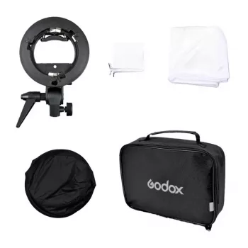 Godox SFUV6060 S-Type Speedlite -kiinnike 60x60 cm softboxilla ja kantolaukulla, setti