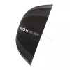 GODOX UB-165W 165cm parabolinen heijastava sateenvarjo 16 hopeisella puolalla ja kantolaukulla