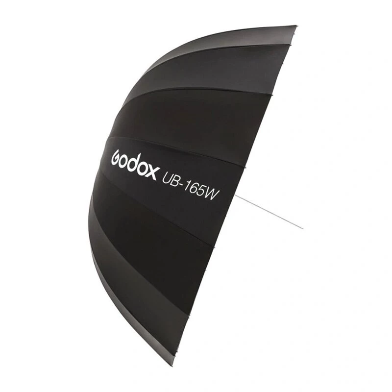 GODOX UB-165W 165cm parabolinen heijastava sateenvarjo 16 hopeisella puolalla ja kantolaukulla