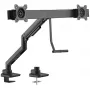 GOOBAY Dual Monitor Desk Mount Office (musta)