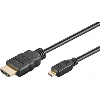 Goobay Ultra High-Speed HDMI -kaapeli Micro-HDMI 8K 60 Hz 2 m musta