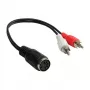 Good Connections äänisovitin 5-pin DIN -liitin 2x RCA -pistokkeeseen – 0,2 m