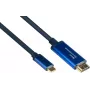 Good Connections GC 4520-CSF015B USB-C - HDMI sovitinkaapeli, 4K@60Hz, 1,5 m, musta