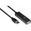 Good Connections GC-M0134 USB 2.0 jatkokaapeli 20 m musta signaalinvahvistimella