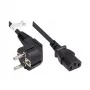 Good Connections Schuko - IEC C13 virtakaapeli, kulmapistoke, 1,5 m, musta