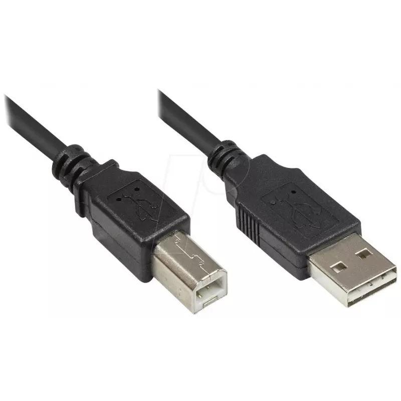 Good Connections USB 2.0 -kaapeli A-B 2 m musta