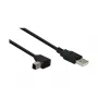 Good Connections USB 2.0 -kaapeli A - kulma B, 0,5 m, musta