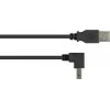 Good Connections USB 2.0 -kaapeli A kulmaliitin B 1 m musta