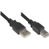 Good Connections USB 2.0 -kaapeli Type-A - Type-B - musta - 0,5 m