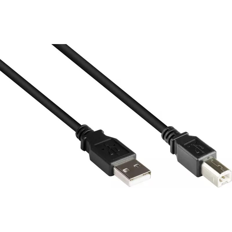 Good Connections USB 2.0 -kaapeli Type-A - Type-B - musta - 0,5 m