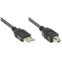 Good Connections USB 2.0 -kaapeli Type-A - Type-B - musta - 0,5 m