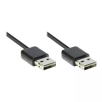 Good Connections USB 2.0 High-Speed EASY -kaapeli A-A, musta, 0,5 m