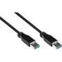 Good Connections USB 3.0 -kaapeli, Type-A uros Type-A uros, musta, 0,5 m 2712-S005