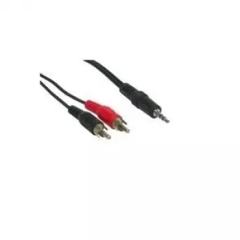 GoodConnections 3,5 mm stereo-jakki 2x RCA -liitin audiokaapeli 2,5 m musta AS-352C