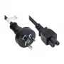 GoodConnections AC-verkkojohto - australialainen pistoke IEC C5 apilapistokkeeseen, 1,8 m, musta
