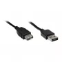 GoodConnections Alcasa 2511-EU01 USB 2.0 -jatkokaapeli, USB-A uros - USB-A naaras, 1,8 m, musta
