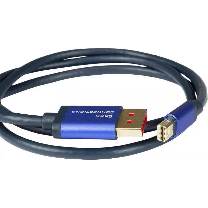 GoodConnections Alcasa 4824-SF010B Mini DisplayPort - DisplayPort -kaapeli 1 m sininen 4K@60Hz