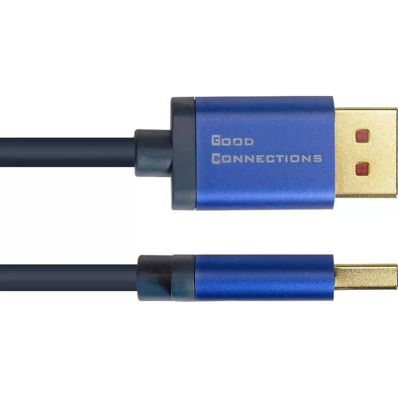 GoodConnections Alcasa 4824-SF010B Mini DisplayPort - DisplayPort -kaapeli 1 m sininen 4K@60Hz
