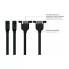 GoodConnections Alcasa UK20P-AEA-020S USB 2.0 -jatkojohto, USB-A uros USB-A naaras, 2 m, musta