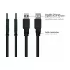 GoodConnections Alcasa UK20P-AEA-020S USB 2.0 -jatkojohto, USB-A uros USB-A naaras, 2 m, musta