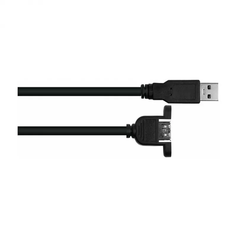 GoodConnections Alcasa UK20P-AEA-020S USB 2.0 -jatkojohto, USB-A uros USB-A naaras, 2 m, musta