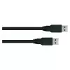 GoodConnections Alcasa UK30P-AA-010S USB 3.2 Gen 1 USB-A - USB-A -kaapeli (1m, musta)
