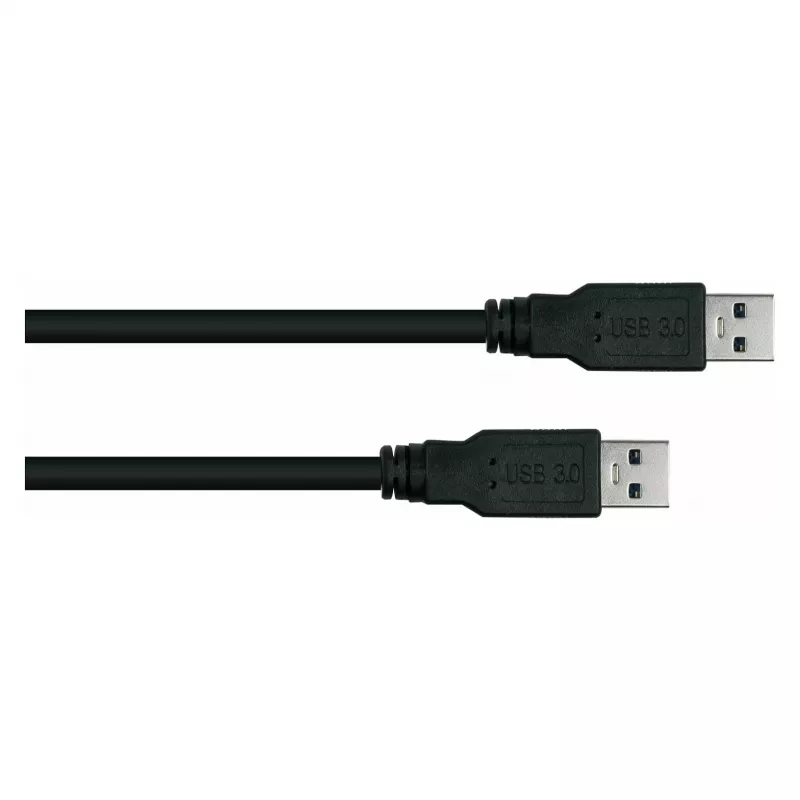 GoodConnections Alcasa UK30P-AA-030S USB 3.2 Gen 1 -kaapeli – USB-A - USB-A, 3 m, musta