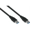 GoodConnections Alcasa UK30P-AA-030S USB 3.2 Gen 1 -kaapeli – USB-A - USB-A, 3 m, musta