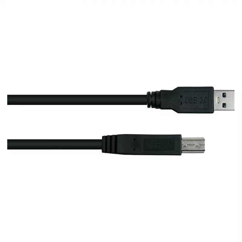 GoodConnections Alcasa UK30P-AB-005S USB 3.2 Gen 1 kaapeli, USB-A - USB-B, 0,5 m, musta
