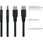 GoodConnections Alcasa UK30P-AMB-005S USB 3.2 Gen 1 -kaapeli, USB-A - Micro-B, 0,5 m, musta