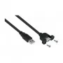 GoodConnections Alcasa USB 2.0 -jatkokaapeli, USB-A uros - USB-A naaras, 0,3 m, musta