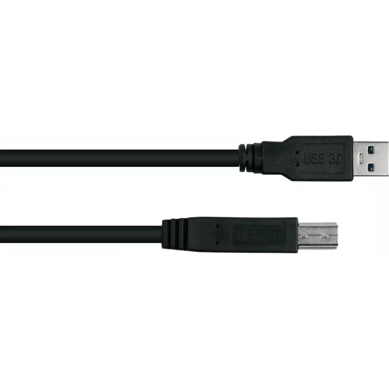 GoodConnections Alcasa USB 3.2 Gen 1 -kaapeli A-B 1,8 m musta