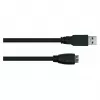 GoodConnections Alcasa USB 3.2 Gen 1 -kaapeli, USB-A - Micro-B, 1,8 m, musta