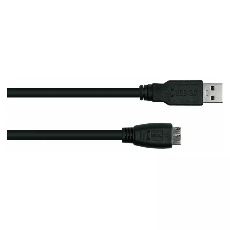 GoodConnections Alcasa USB 3.2 Gen 1 -kaapeli, USB-A - Micro-B, 1,8 m, musta