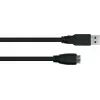 GoodConnections Alcasa USB 3.2 Gen 1 -kaapeli, USB-A - Micro-B, 1,8 m, musta