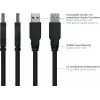 GoodConnections Alcasa USB 3.2 Gen 1 -kaapeli, USB-A - Micro-B, 1,8 m, musta