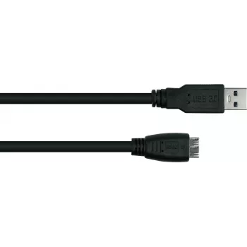 GoodConnections Alcasa USB 3.2 Gen 1 -kaapeli, USB-A - Micro-B, 3 m, musta UK30P-AMB-030S