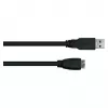 GoodConnections Alcasa USB 3.2 Gen 1 kaapeli, USB-A - Micro-USB B, 1 m, musta