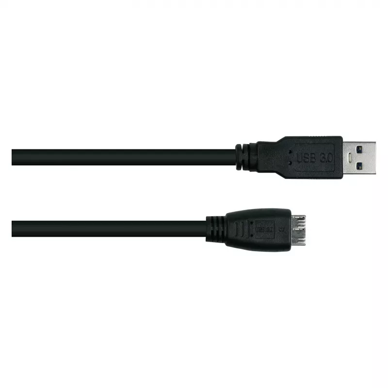 GoodConnections Alcasa USB 3.2 Gen 1 kaapeli, USB-A - Micro-USB B, 1 m, musta