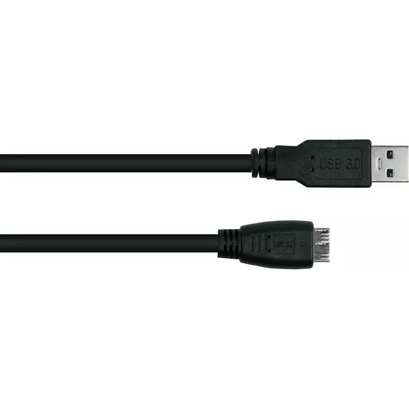 GoodConnections Alcasa USB 3.2 Gen 1 kaapeli, USB-A - Micro-USB B, 1 m, musta