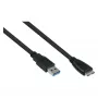 GoodConnections Alcasa USB 3.2 Gen 1 kaapeli, USB-A - Micro-USB B, 1 m, musta