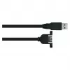 GoodConnections Alcasa USB 3.2 Gen 1 -jatkokaapeli (USB-A uros - USB-A uros) 1m, musta
