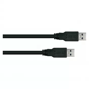 GoodConnections Alcasa USB 3.2 Gen 1 Type-A - Type-A patch-kaapeli 0,5 m musta (UK30P-AA-005S)